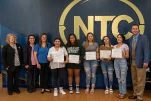 Dr. John L. Hoffman with NTC Scholarship Recipients of 2022