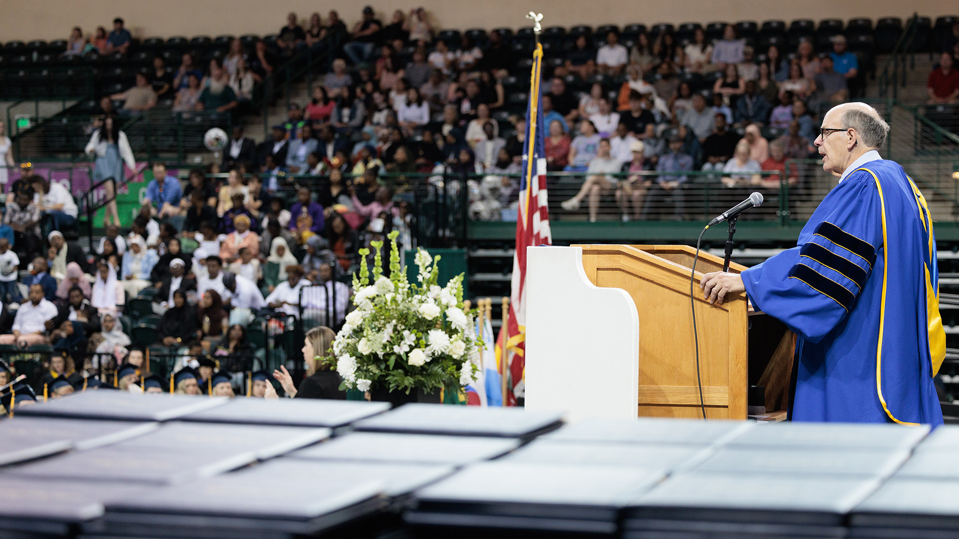 Trustee George Soule addresses NTC's graduating class of 2025
