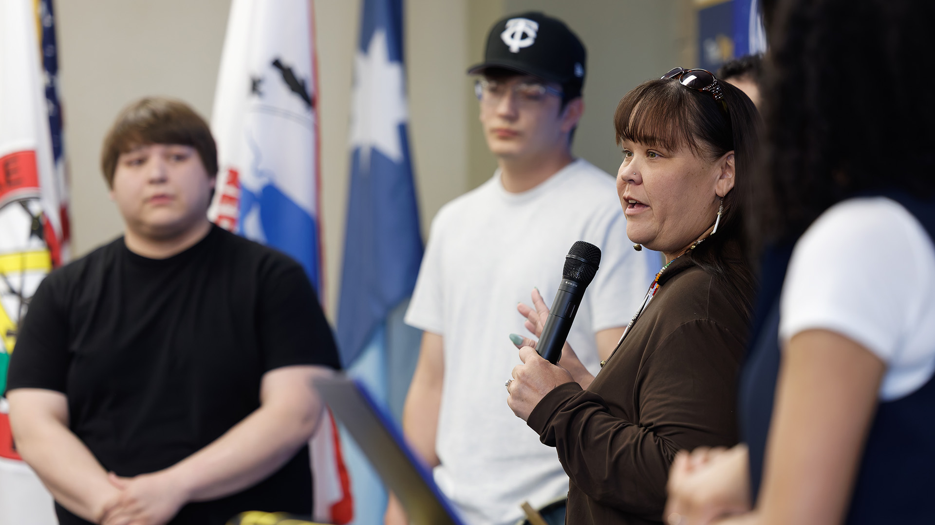 A candid photo from NTC's 4th Annual AIRC Stoling Ceremony