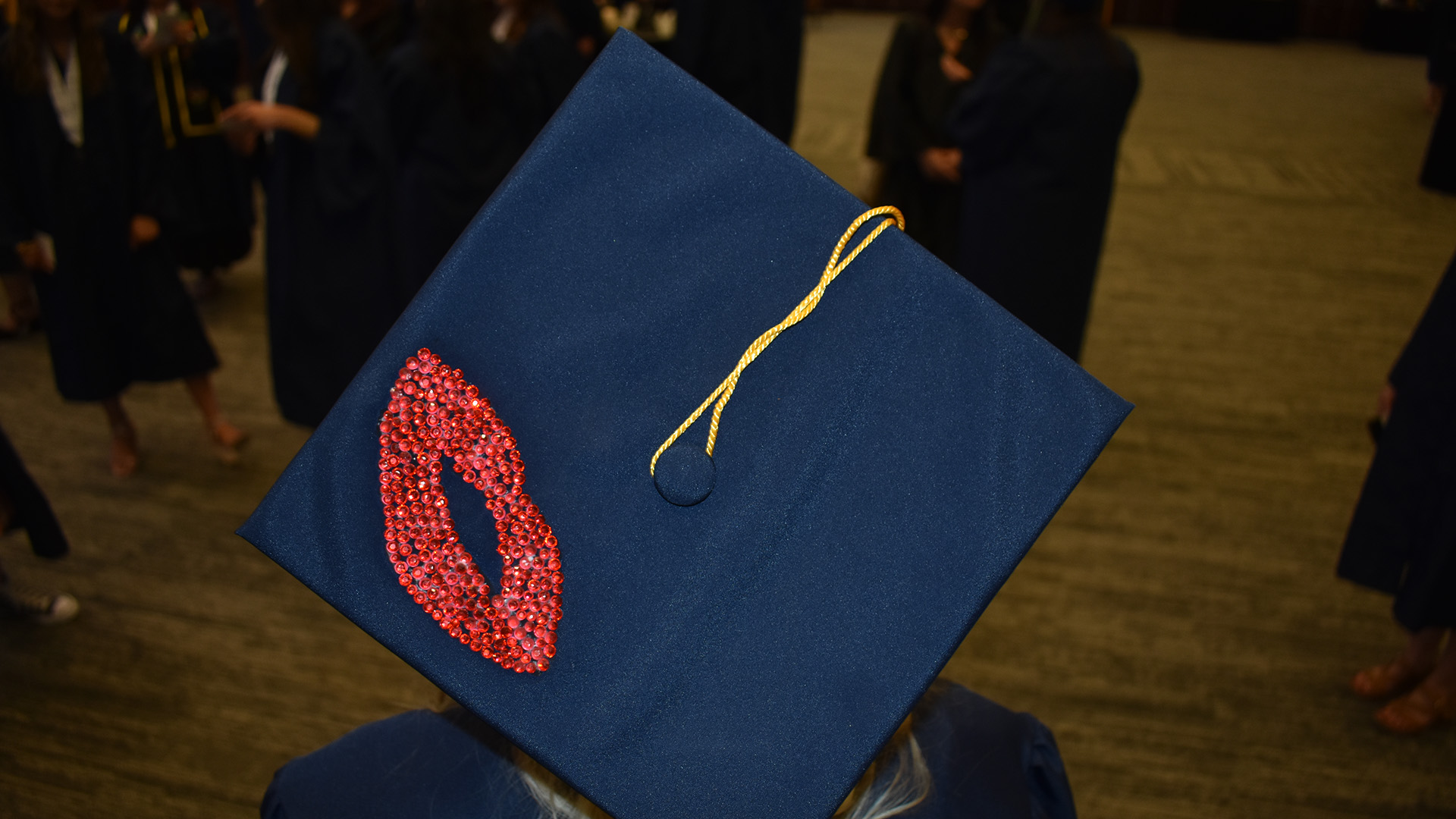 A mortar board at NTC's 2026 Commencement.