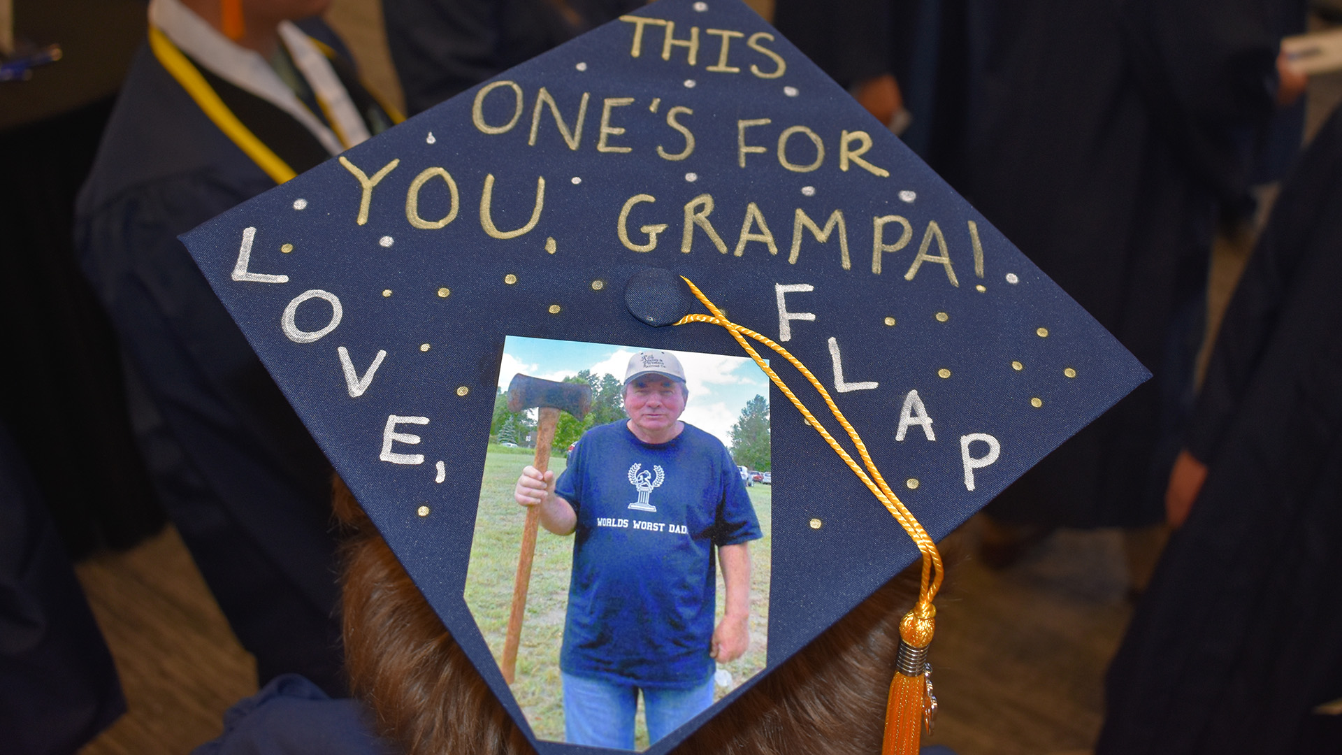 A mortar board at NTC's 2026 Commencement.