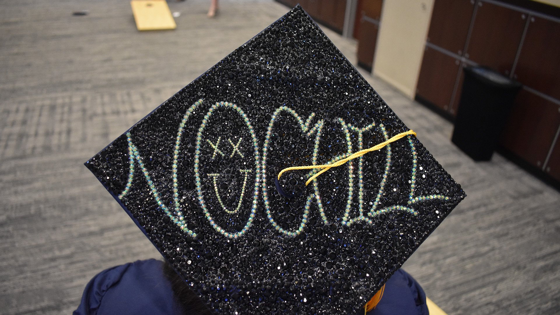 A mortar board at NTC's 2026 Commencement.