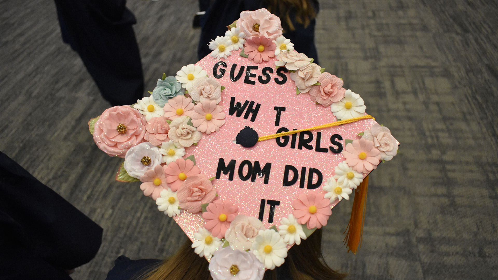 A mortar board at NTC's 2026 Commencement.