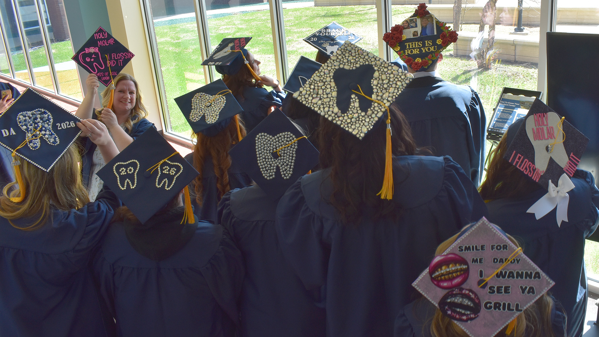 A mortar board at NTC's 2026 Commencement.