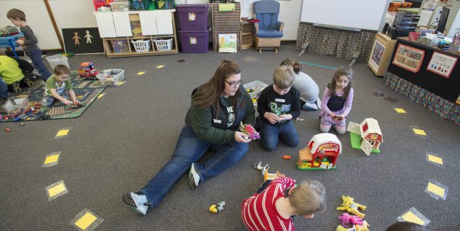 working with children in the field