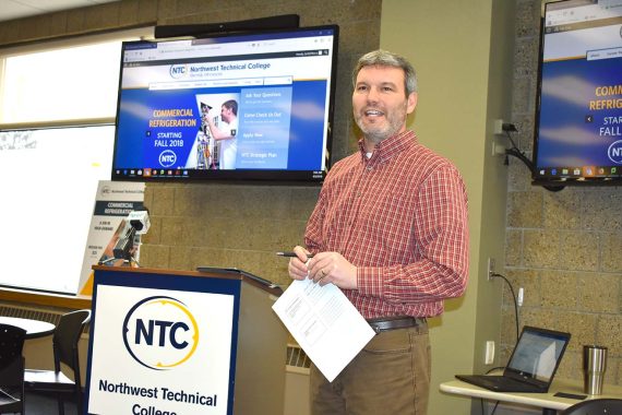 Darrin Strosahl, vice president for academic affairs at Northwest Technical College, announced April 2 that NTC is adding a Commercial Refrigeration/HVAC academic program beginning in Fall 2018.