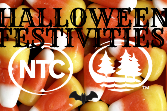 NTC Campus & BSU Residence Halls Welcome Area Ghouls for Halloween Activities