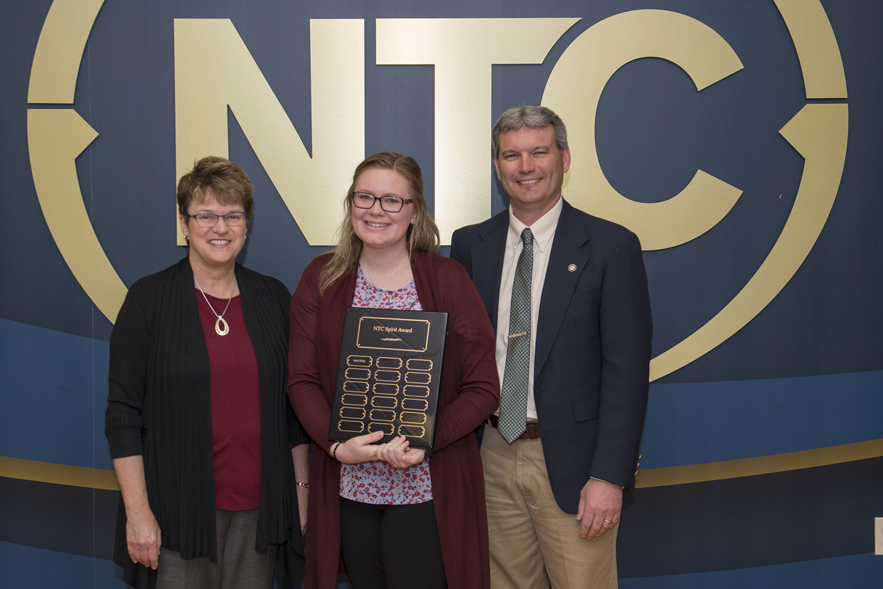 Sadie Fraley, a sophomore from Northome, Minn. won the NTC Spirit Award.