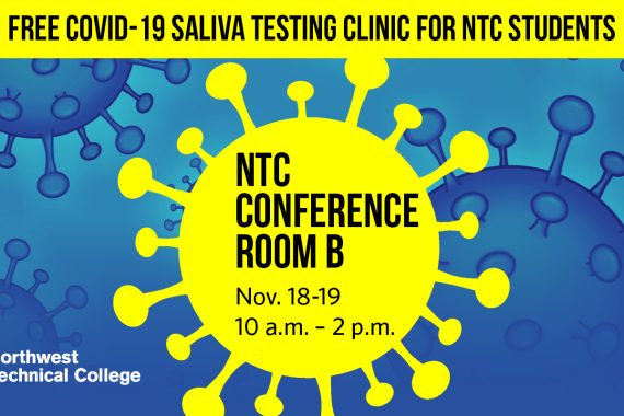 Free COVID-19 testing for NTC students, Nov. 18-19, 10 a.m–2 p.m.