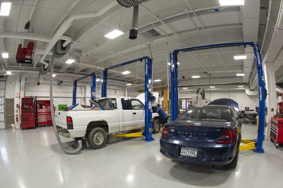 Northwest Tech Retains Hands-on Student Experience by Modernizing Trades and Industry Labs New automotive lab at NTC.