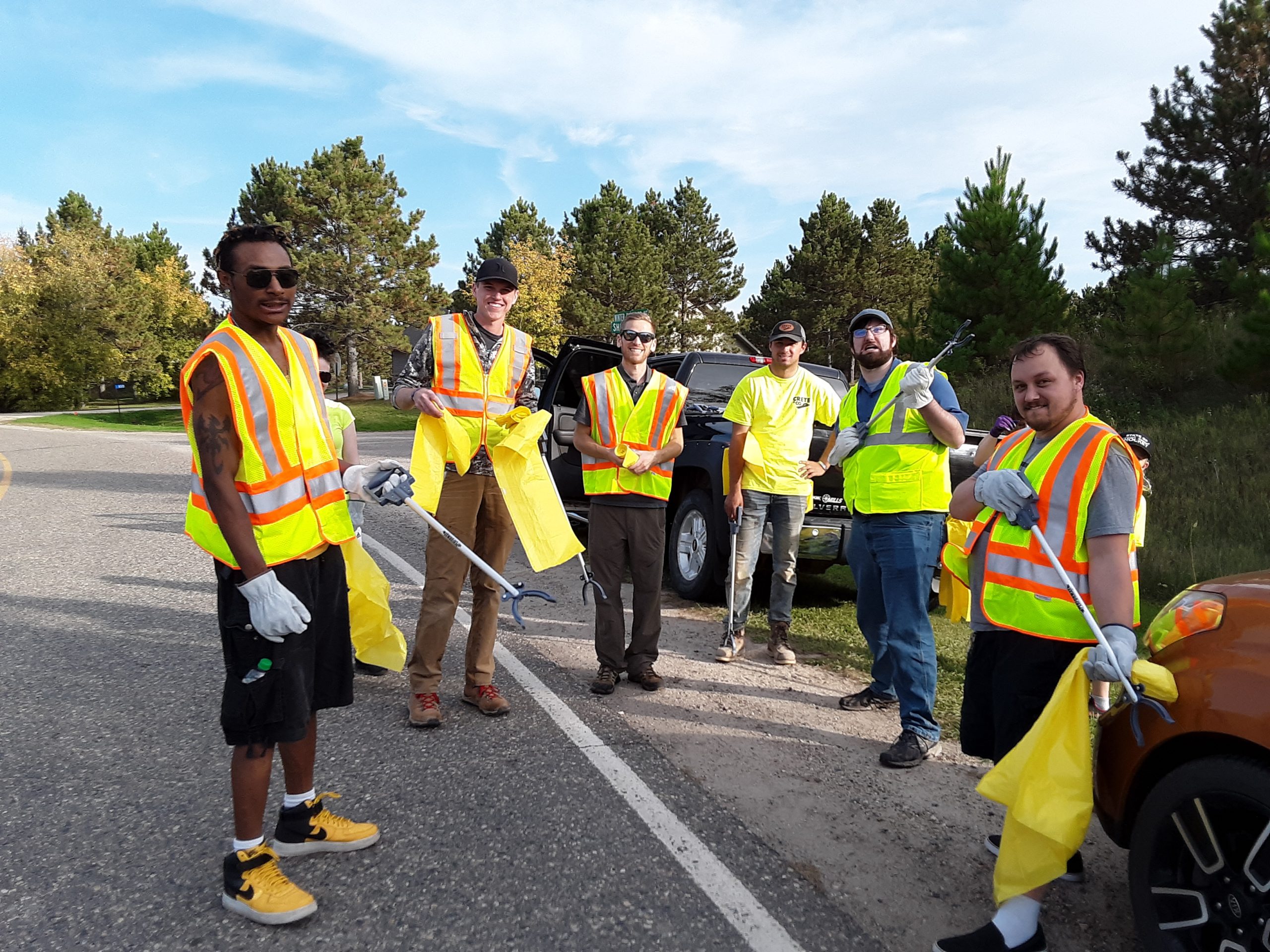 A Hot Pink Pool Float & Other Highway Debris Cleared from Highway 71 After NTC Cleanup Day