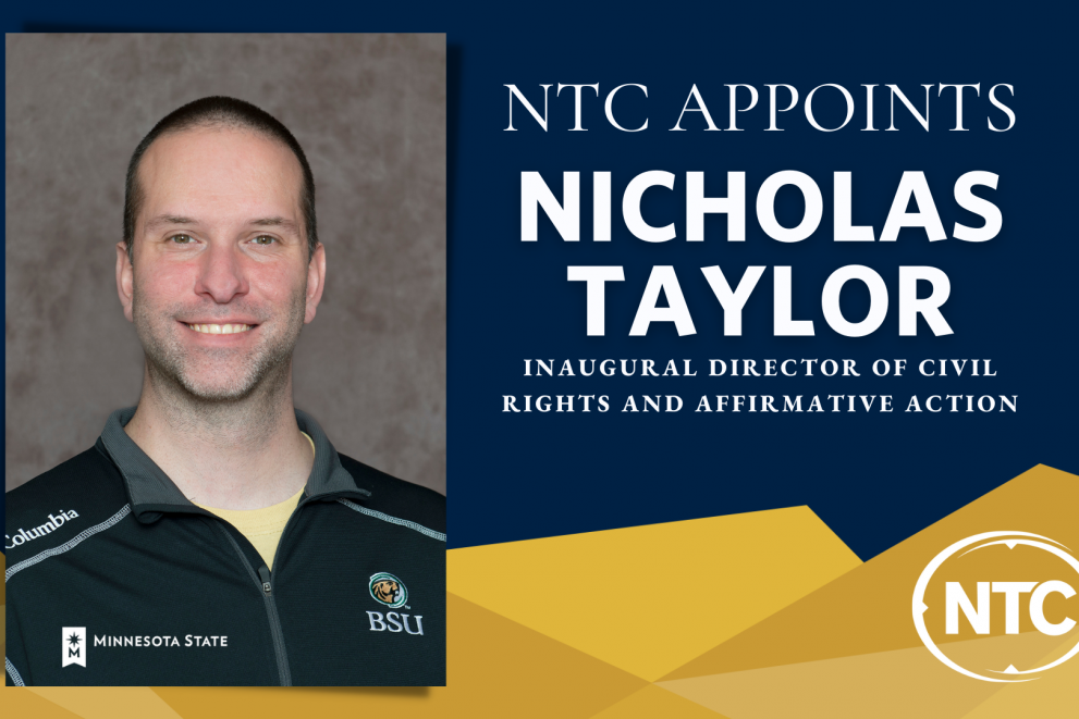 Nicholas Taylor, inaugural director of civil rights and affirmative action at Bemidji State and Northwest Tech.