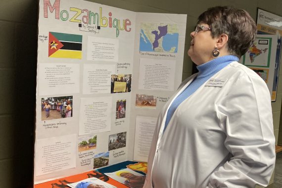 Lohr observing the African culture poster
