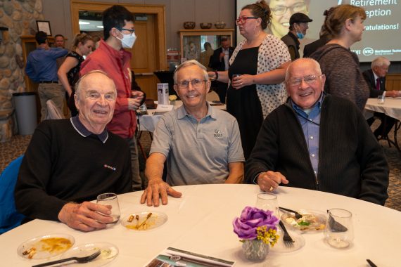 Guests at the retirement reception