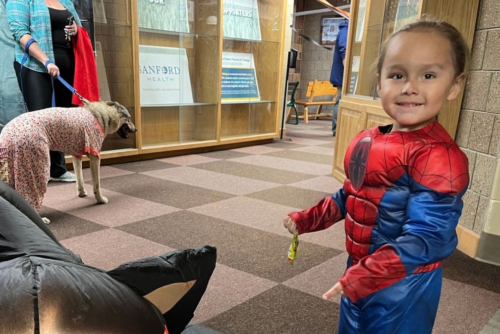 An attendee of NTC's Halloween Bash on Oct. 31