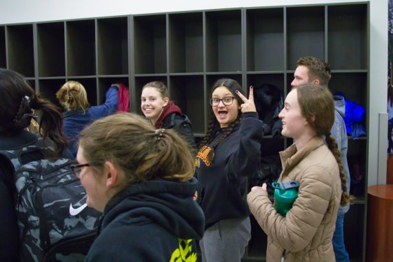 Students attended the Late Night Study Breakfast on Dec. 6 at BSU's Walnut Dining Hall