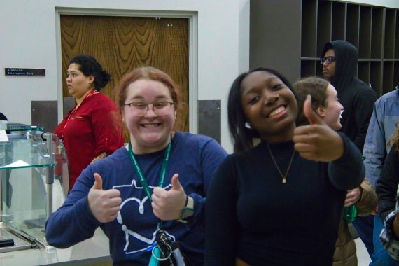 Students attended the Late Night Study Breakfast on Dec. 6 at BSU's Walnut Dining Hall