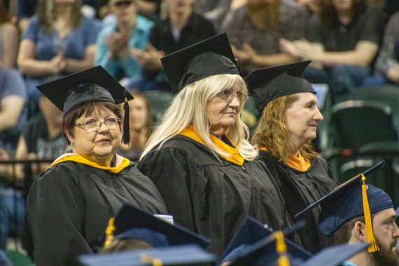 NTC faculty and staff pictured at the NTC commencement ceremony