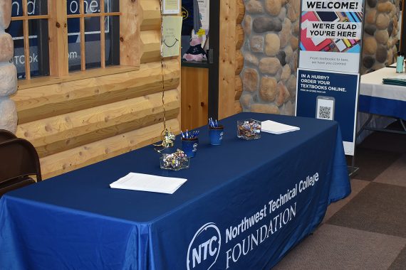 NTC Foundation table at 2023 Fall Welcome Day