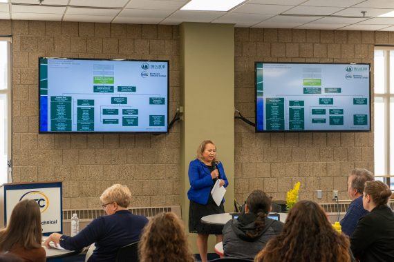 Dr. Ketmani Kouanchau speaks to NTC staff