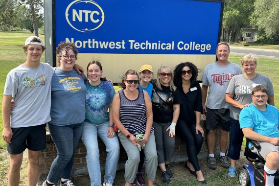 L to R: Henry Heglund; Melissa Heglund; Sylvia Heglund; Sarah Behrens; Lacie Hines; Ketmani Kouanchao; Allyssa Joseph; Eric Bieberdorf; Nicholle Bieberdorf; Aaron Bieberdorf