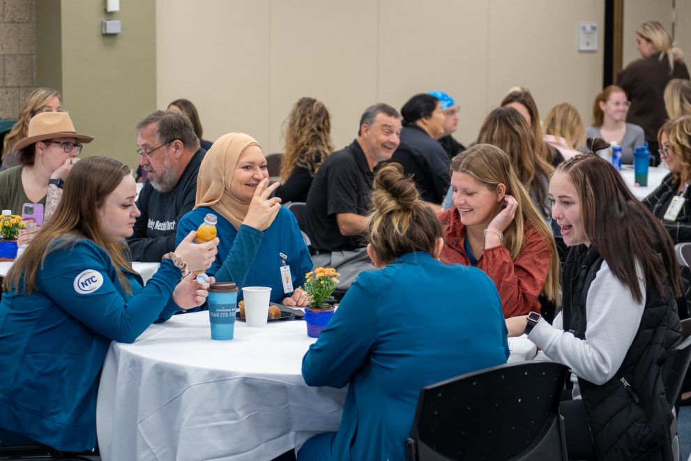 Students at NTC's scholarship breakfast