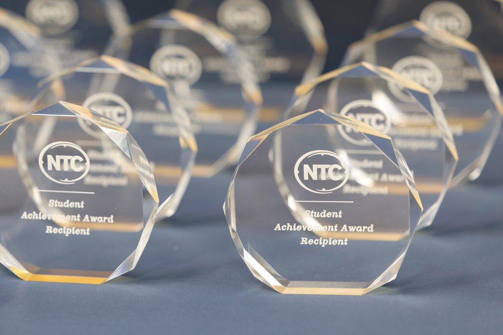 NTC Student Achievement Day trophies