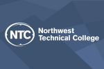ntc logo over a geometric background